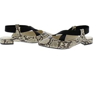 New Jessica Simpson Lurina snake animal print shoes flats Loafer slip on sz 7